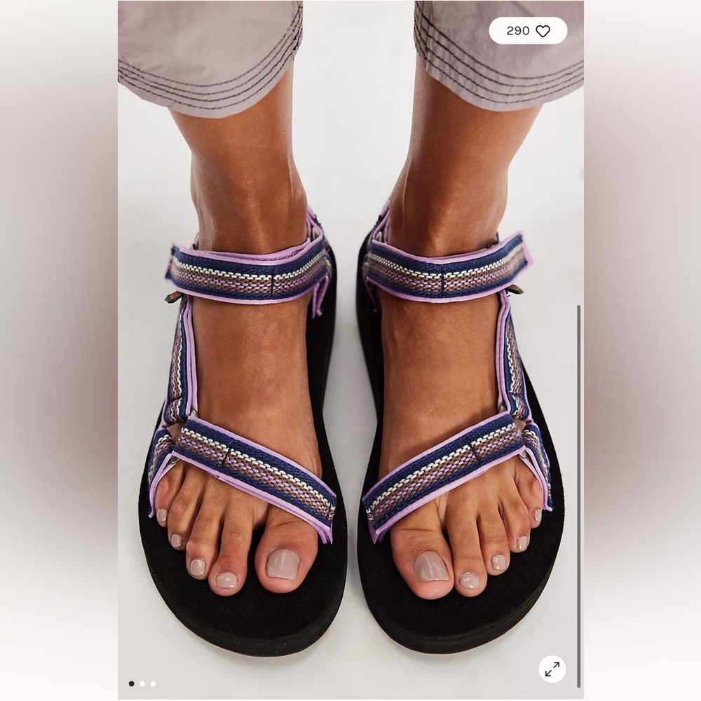 Teva Midform Universal Woven Sandals Lupine/Black Outdoor Size US 9 EU 40 NEW